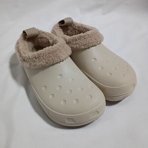 Crocs Classic Lined Shorty Beige Cream W10 / M8 EUC